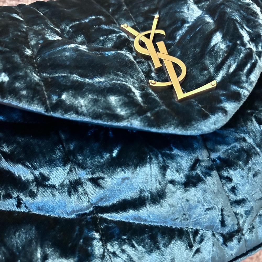 YSL emerald green velvet bag. Small - Picture 11 of 16
